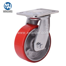 Swivel 5 Inch Red Wheel Caster